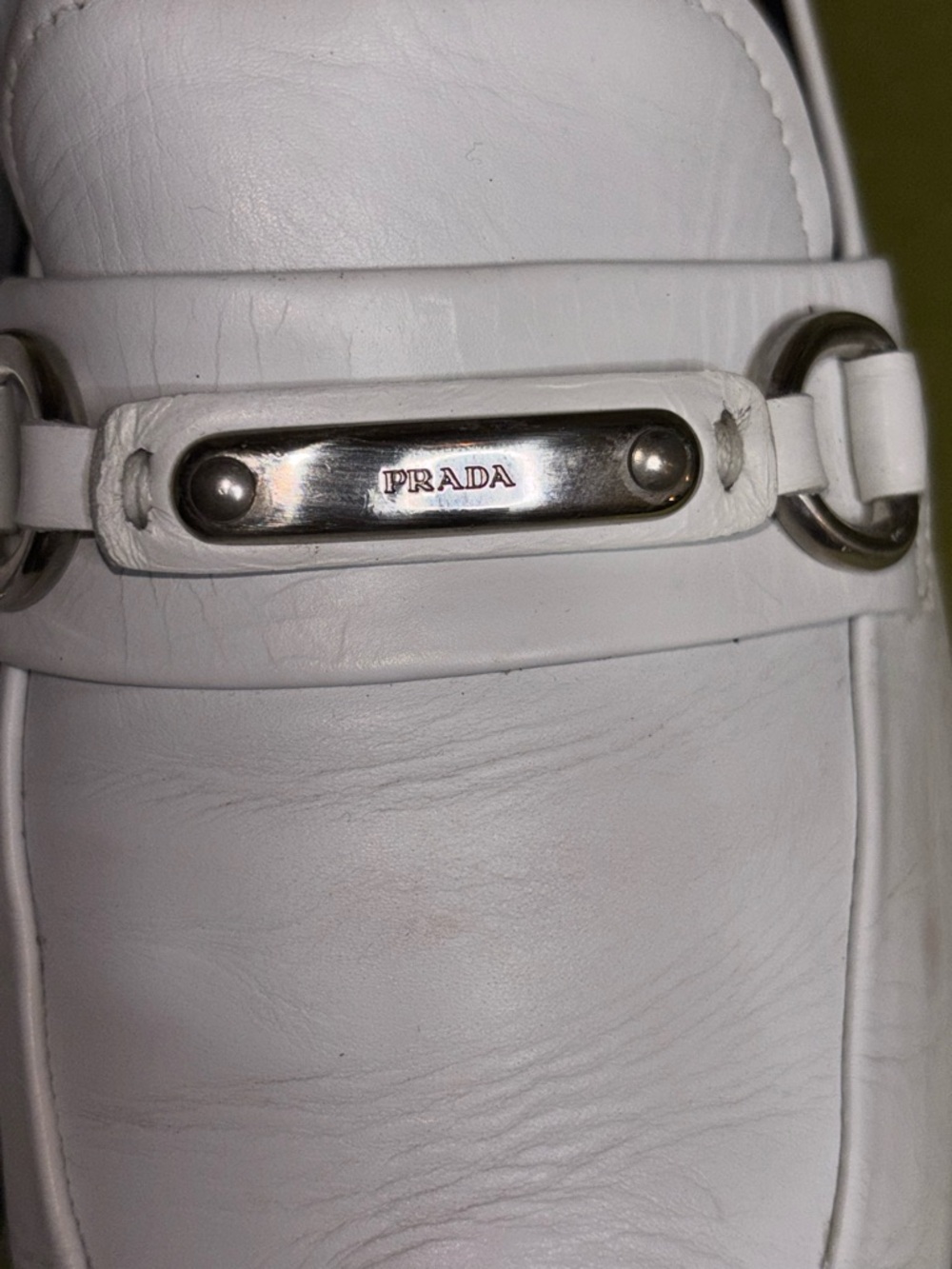 Prada white mens loafers size 8 - Picture 7 of 10